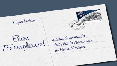 francobollo INFN